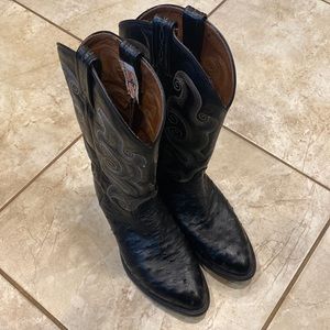 Tony Lama Ostrich cowboy boots 8 EE
